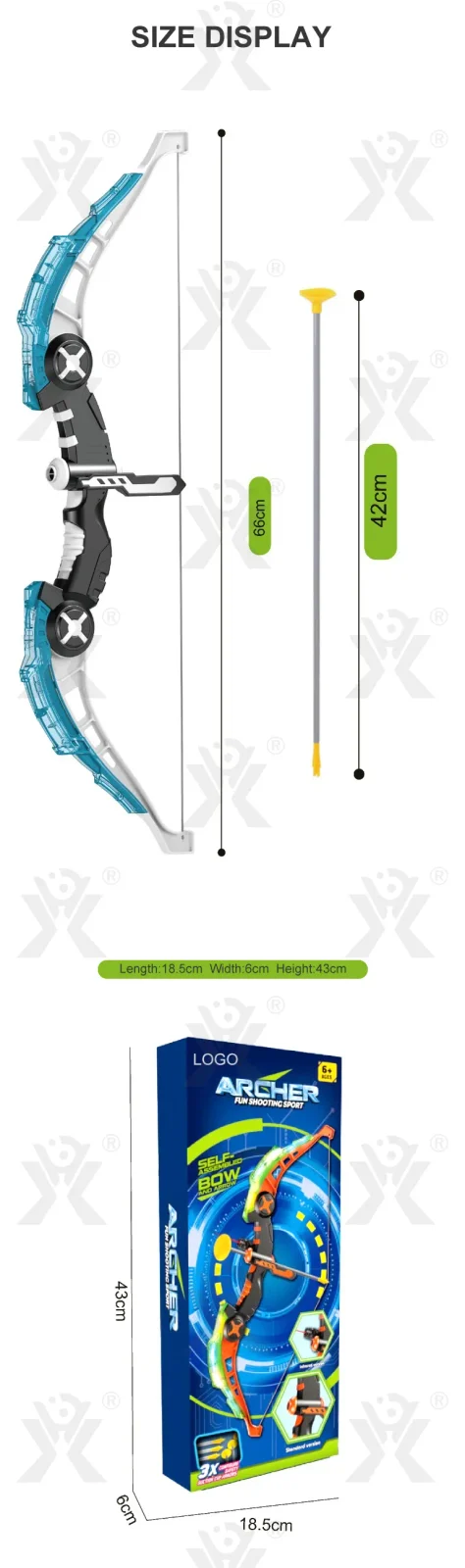 Bow and Arrow Toy Set (TB-5140073) — illustrated product details, panel 6