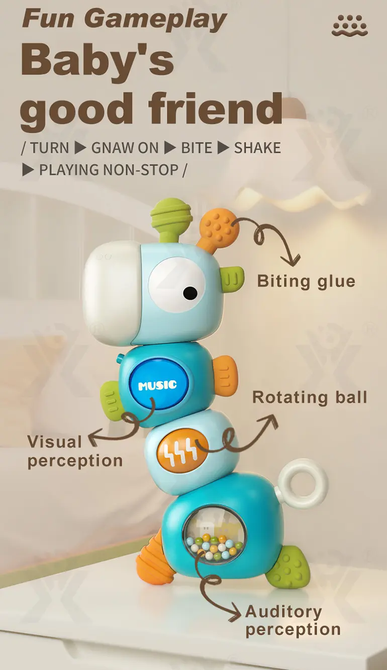 Giraffe Musical Rattle Sensory Toy for Infants (TB-4834968) — illustrated product details, panel 2