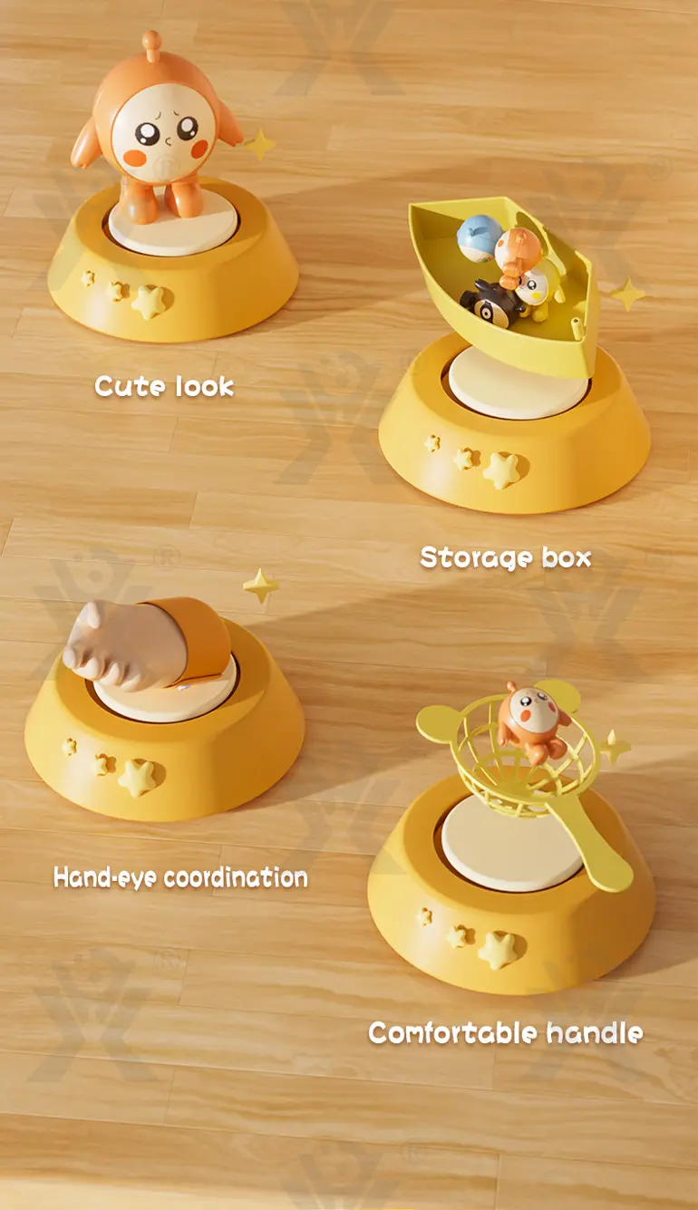 Bouncing and Catching Game Toy, Egg Party Theme (TB-4377590) — illustrated product details, panel 2