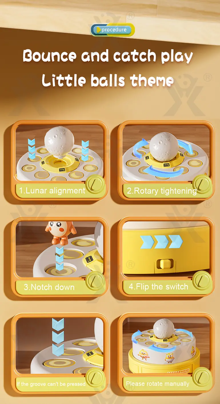 Bouncing and Catching Game Toy, Egg Party Theme (TB-4377590) — illustrated product details, panel 4
