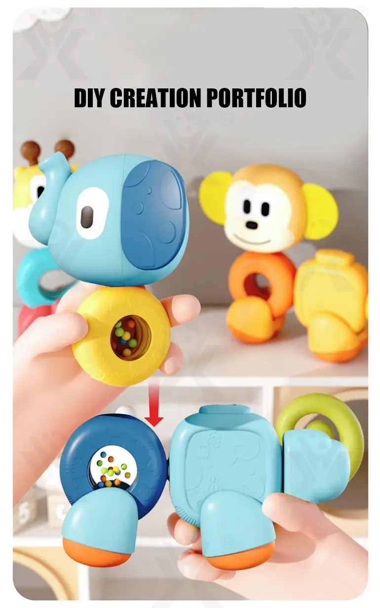 Modular Elephant Building Block (TB-4521119) — illustrated product details, panel 3