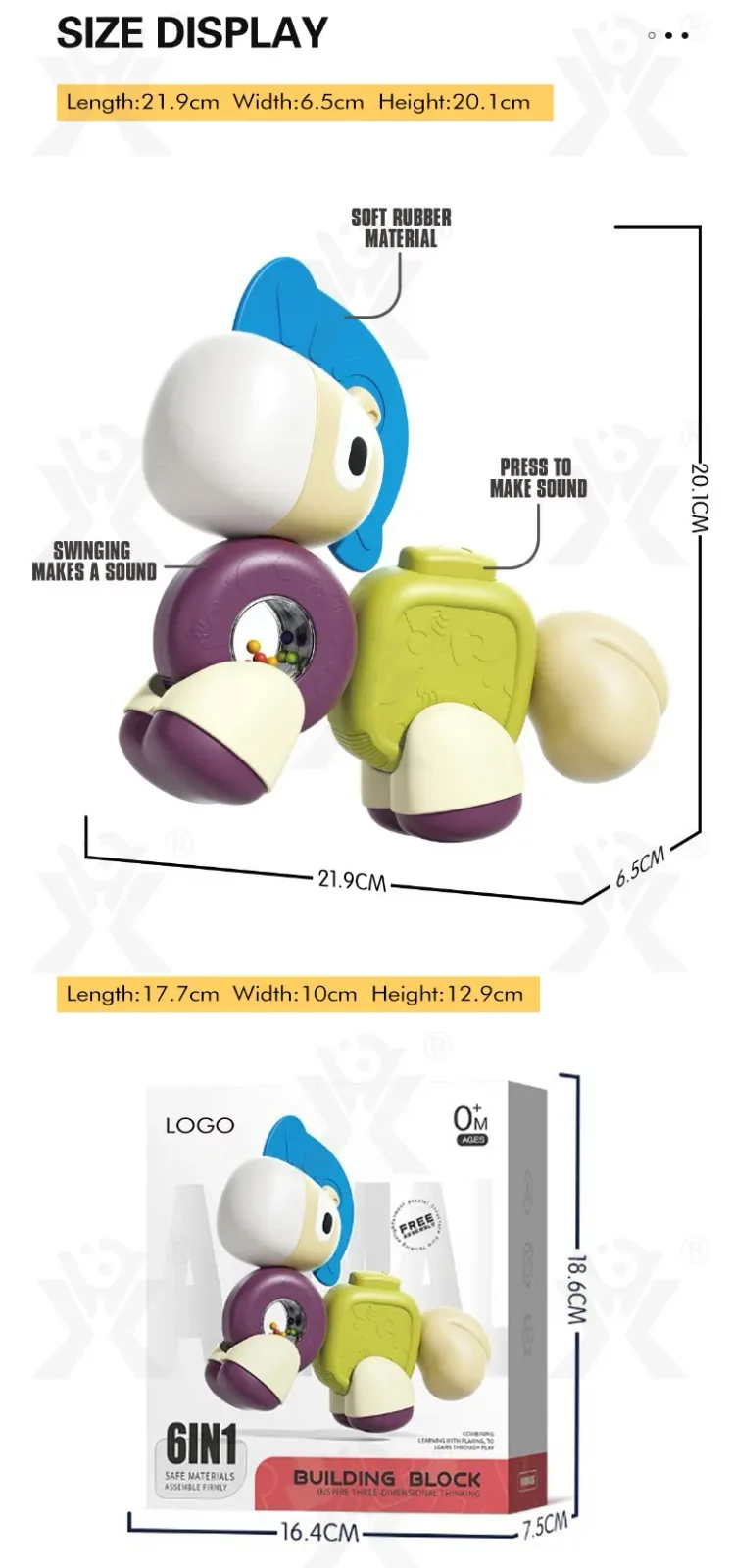 Modular Horse Block Toy (TB-4521117) — illustrated product details, panel 9