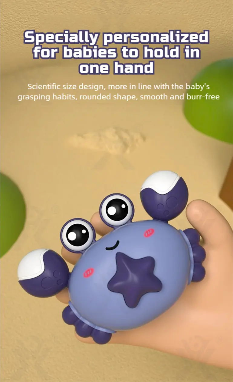 Press Activated Crab, LED Lights (TB-4963163) — illustrated product details, panel 6