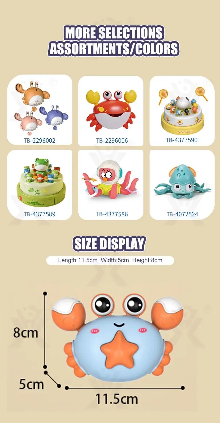 Press Activated Crab, LED Lights (TB-4963163) — illustrated product details, panel 7
