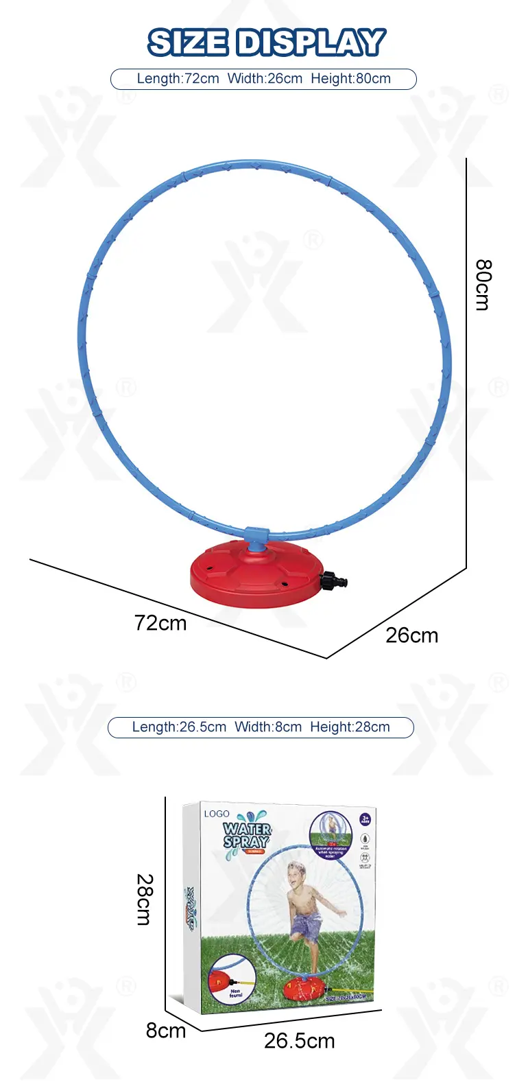 Rotating Water Sprinkler Toy (TB-4540902) — illustrated product details, panel 4