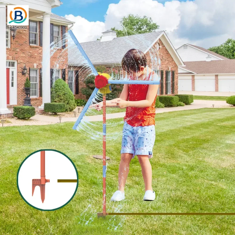 Windmill Water Sprinkler Toy, 360° Rotating Water Spray, Simple Hose Connection- Water Toys (TB-4540900) — product photograph 2