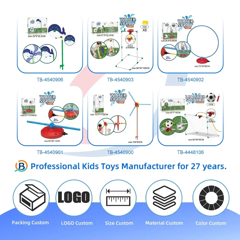 Windmill Water Sprinkler Toy, 360° Rotating Water Spray, Simple Hose Connection- Water Toys (TB-4540900) — product photograph 4